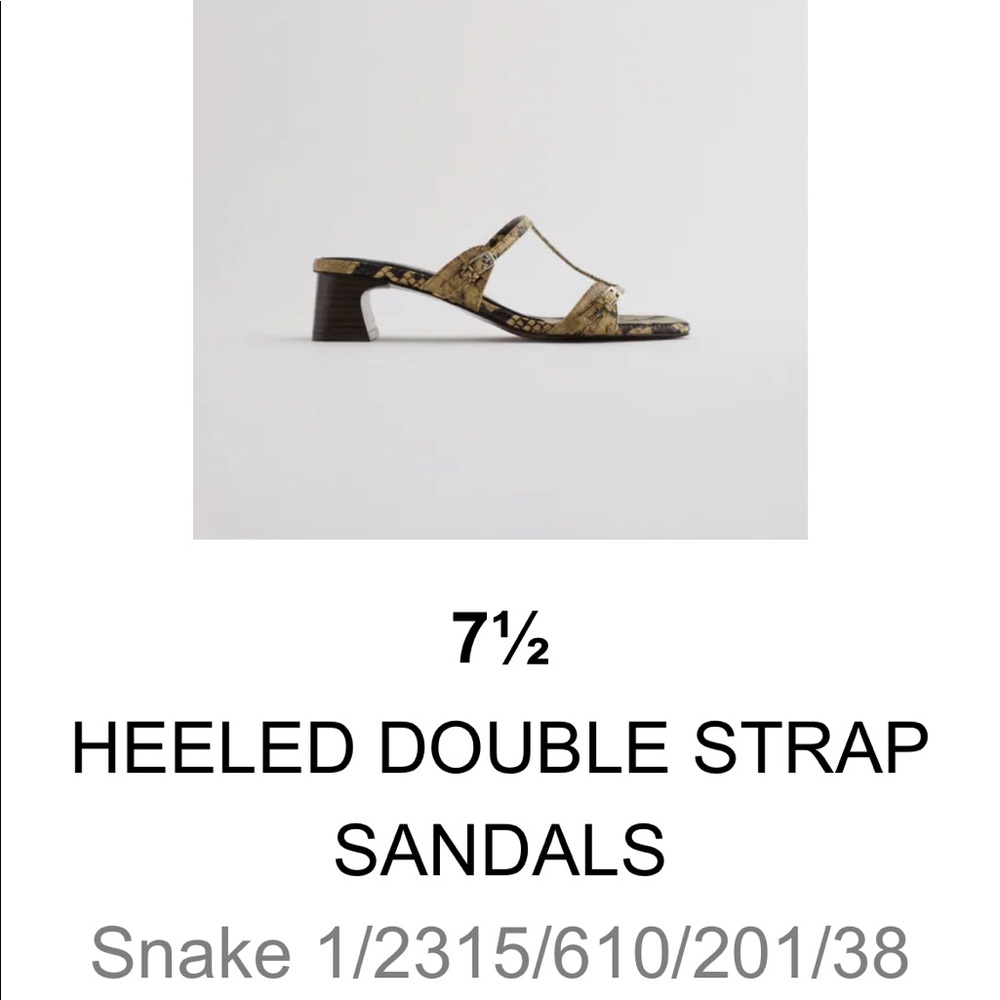 Zara New Never Worn Sandals